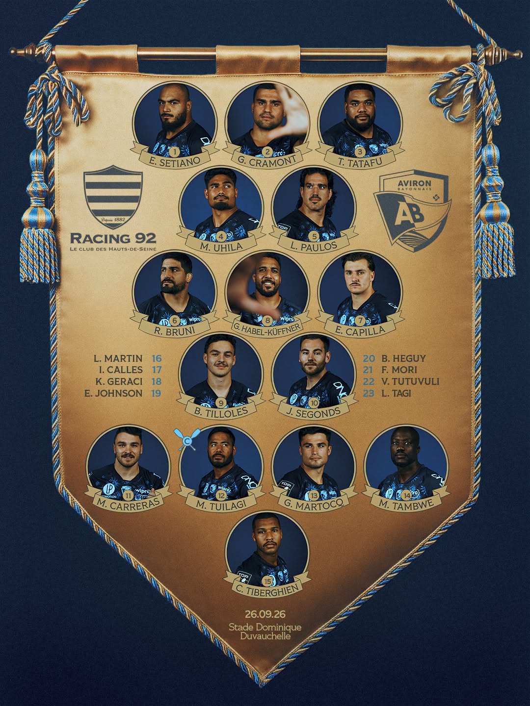 Composition Aviron Bayonnais
