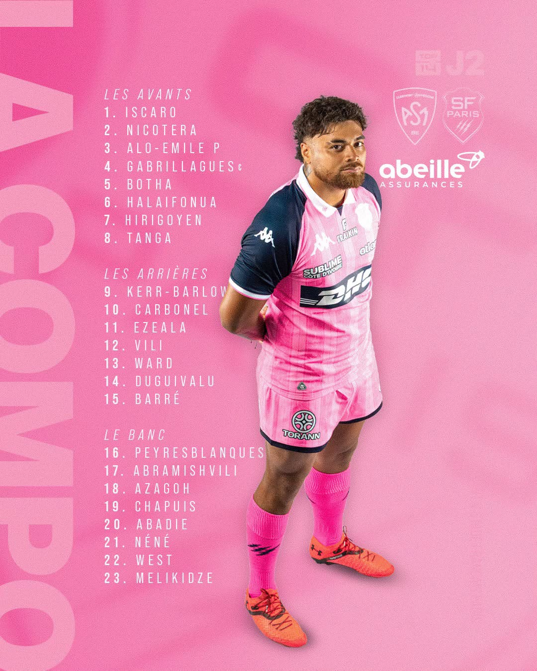 Composition Stade Français Paris