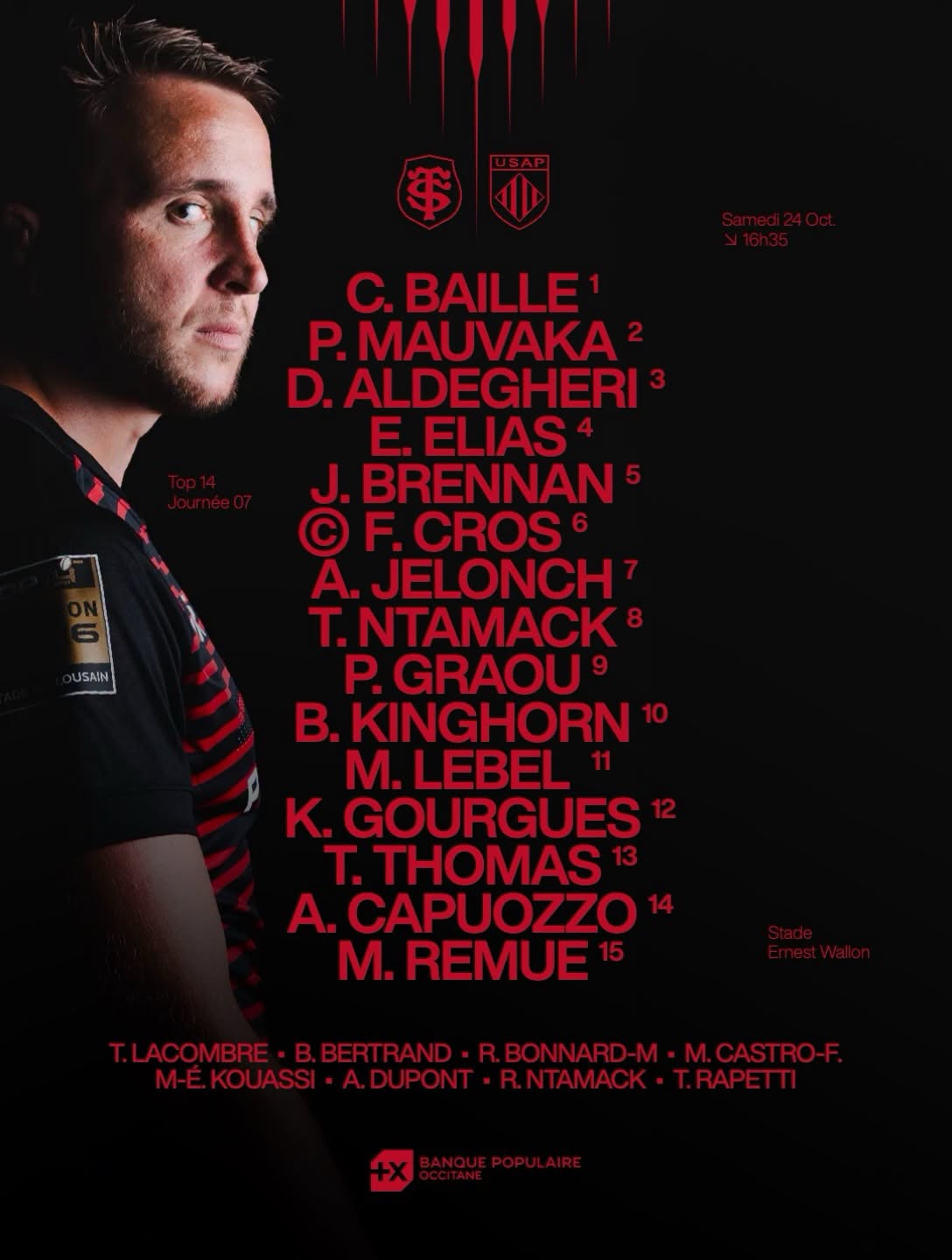 Composition Stade Toulousain