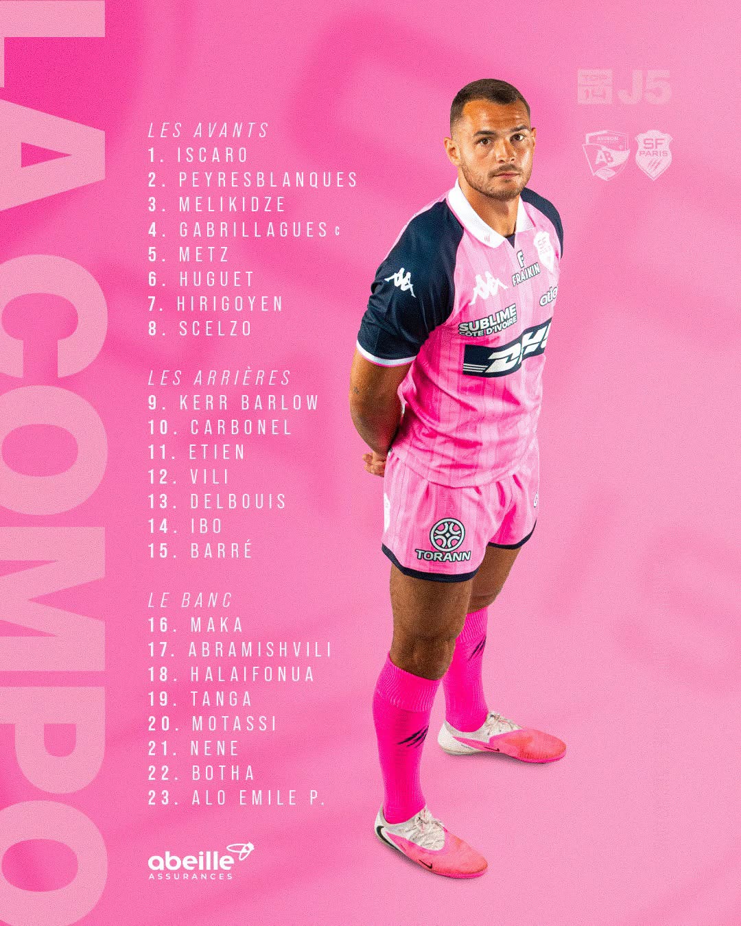 Composition Stade Français Paris