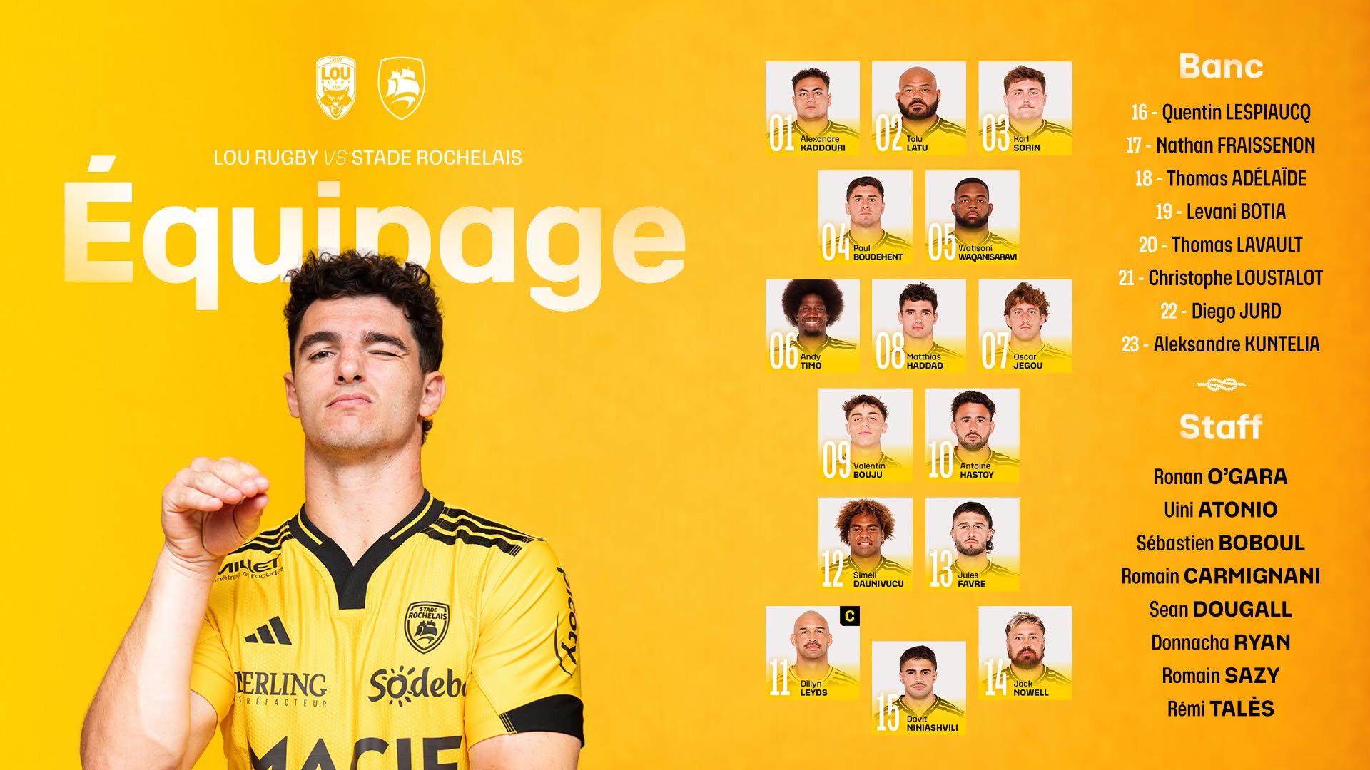 Composition Stade Rochelais